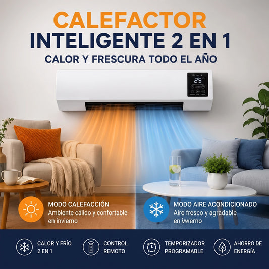 CALEFACTOR INTELIGENTE 2 EN 1 CALOR Y AIRE TODO EL AÑO