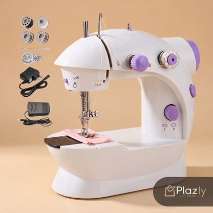 MINI MÁQUINA DE COSER PORTÁTIL CONFECCIONA Y CREA SIN SALIR DE CASA